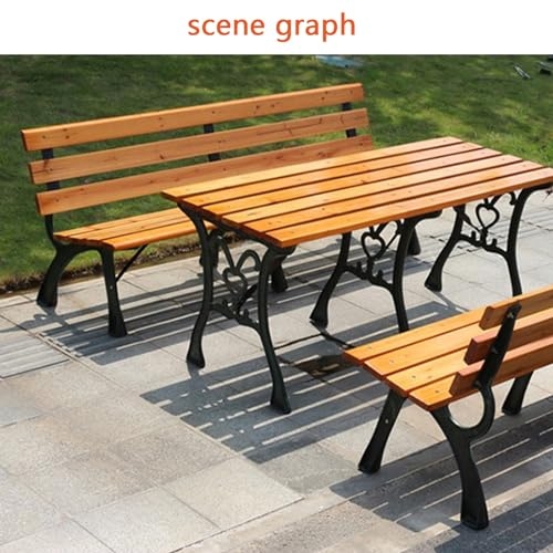 Amazon.com: Park Bench with Back,Benches for Outside,Garden Benches,Metal  Bench Outdoor,Metal Outdoor Bench,for 2-4 People,for Shops, Parks, Shopping  Centers, Brown,150 * 55 * 71CM,with Armr,One Color,180cm : Patio, La