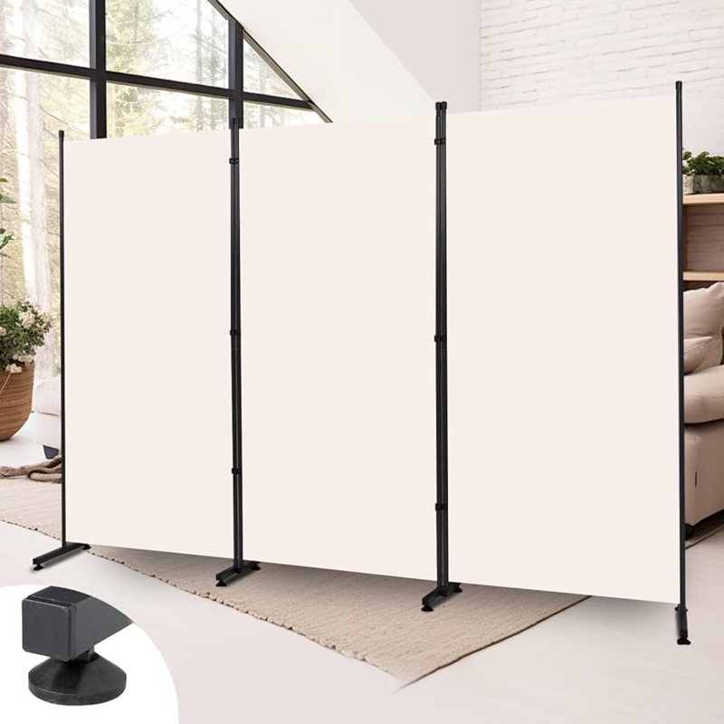 Amazon.com: Room Divider 6FT Single Panel Privacy Screen, 102'' Wide Fabric  Indoor Room Divider Wall Divider for Room Separation, Portable Room  Partitions and Dividers Freestanding Temporary Wall Room Separators : Home
