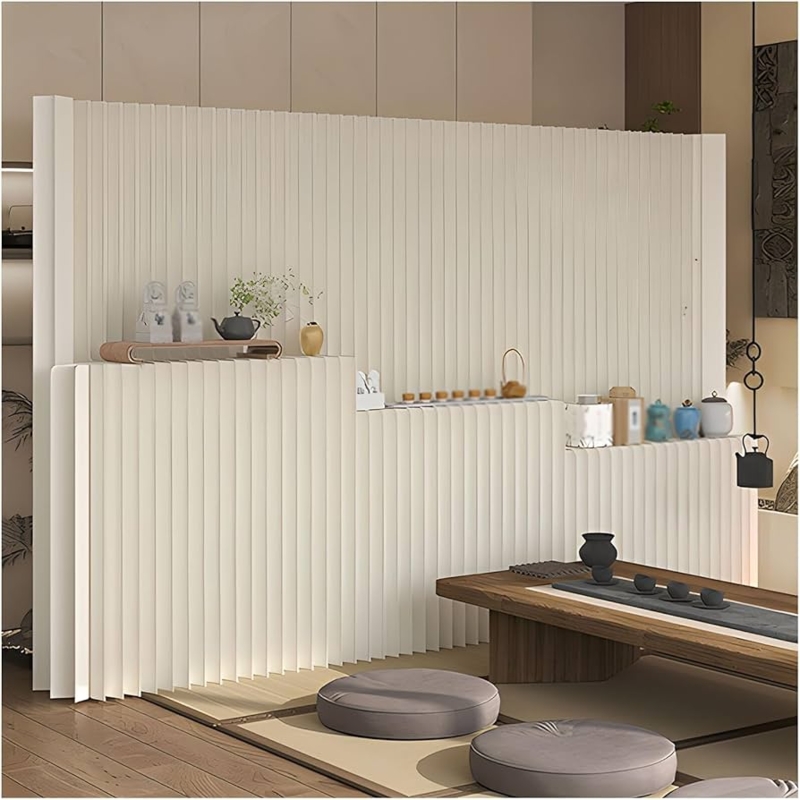 Amazon.com: Room Dividers Kraft Paper Room Partition with Storage Shelf,  Livingroom Privacy Screen and Indoor Room Separator, No Assembly Required(3layers,3x1.8m/9.84x5.9ft)  : Home & Kitchen