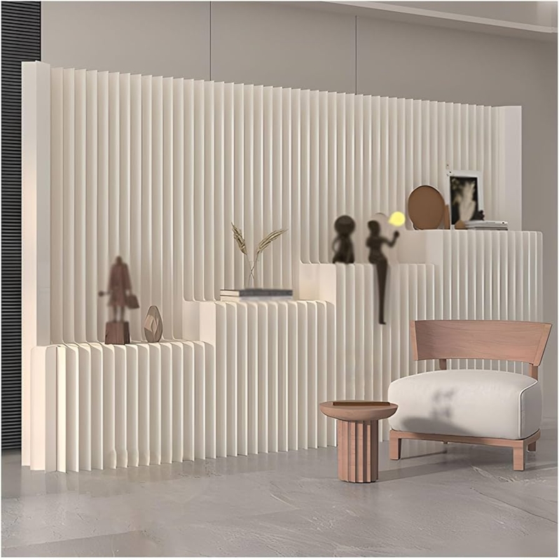 Amazon.com: Room Dividers Kraft Paper Room Partition with Storage Shelf,  Livingroom Privacy Screen and Indoor Room Separator, No Assembly Required(4layers,5x2.2m/16.4x7.21ft)  : Home & Kitchen