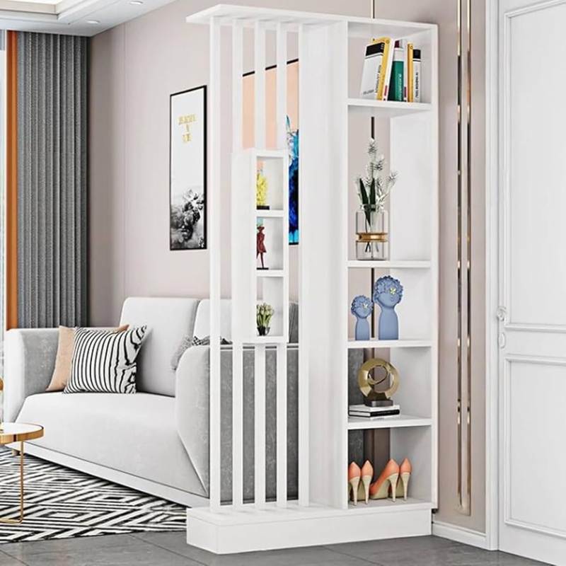 Amazon.com: Snaweo Floor to Ceiling Wall Room Dividers, Entrance Hall Partition  Wall Divider, Privacy Screens with Storage Shelf, Wood Room Divider,for  Teahouse/Coffee Shop(White,80x30x205cm) : Home & Kitchen