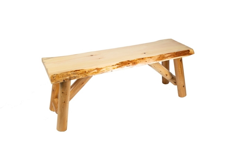 Amazon.com: SRL Rustic Logwerks Indoor Bench  Pine & Cedar Wood Bench   Front Porch Decor  Live Edge Small Bench for Entryway, Garden & More   Handcrafted Wooden Bench  Rustic