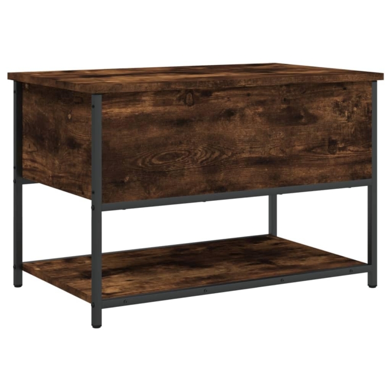 Amazon.com: YAFF Storage Bench Smoked Oak Engineered Wood and Metal  Industrial,Storage & Entryway Benches-839020 : Home & Kitchen