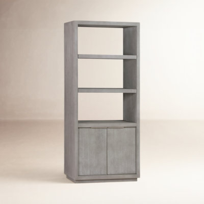 Arched Top White Bookcase Traditional Molded Side Storage