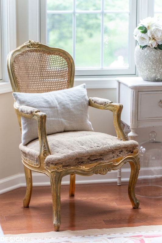 Armless Accent Chair Pair with Curved Backs and Cabriole Legs