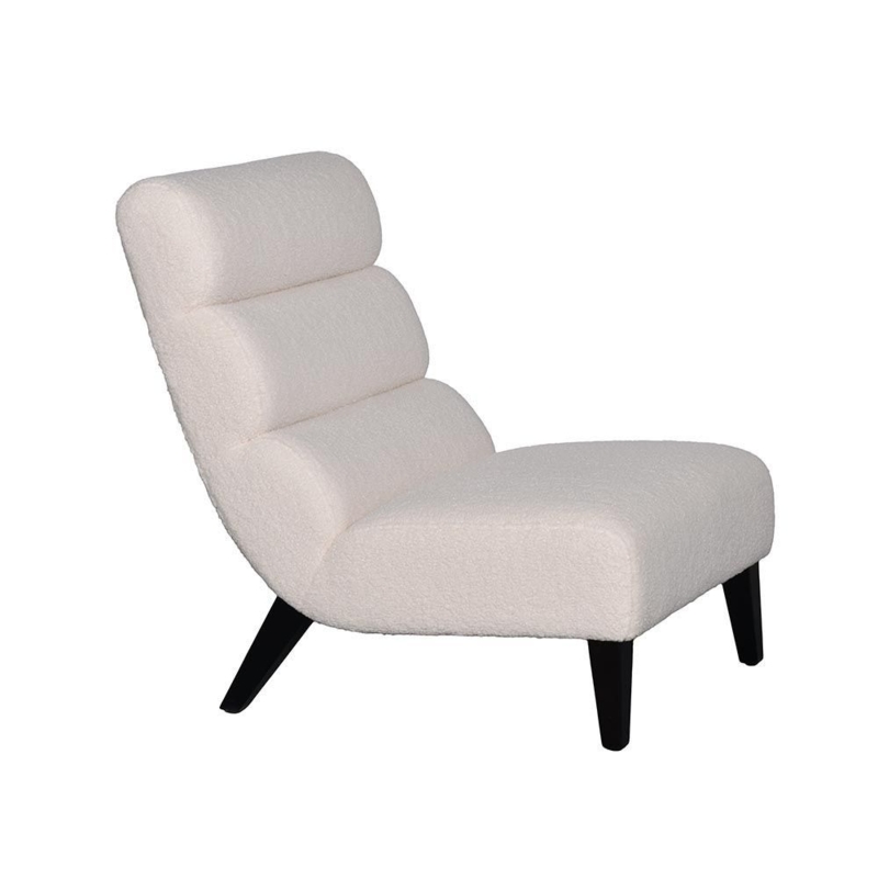 Armless Side Chair: Natural Wood Frame with Woven Cane Backrest