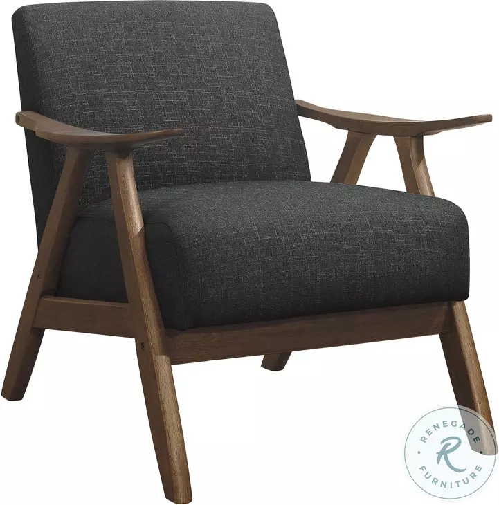 Barrel-Style Accent Chair with Button Tufting and Splayed Legs