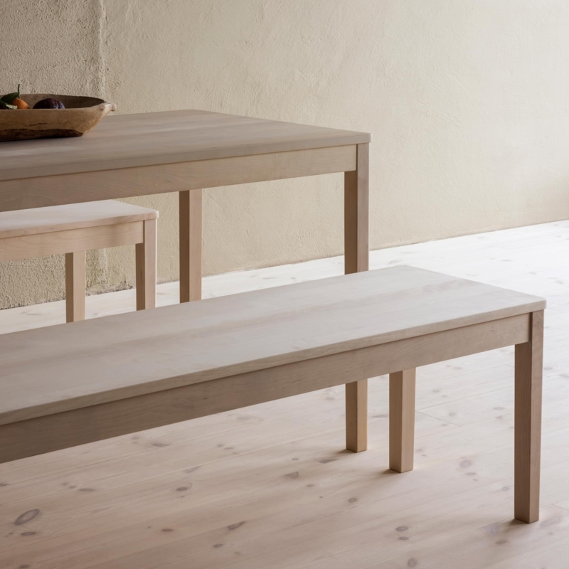 Bench Birch Wood Appearance Seamless Minimalism Tonal Aesthetic