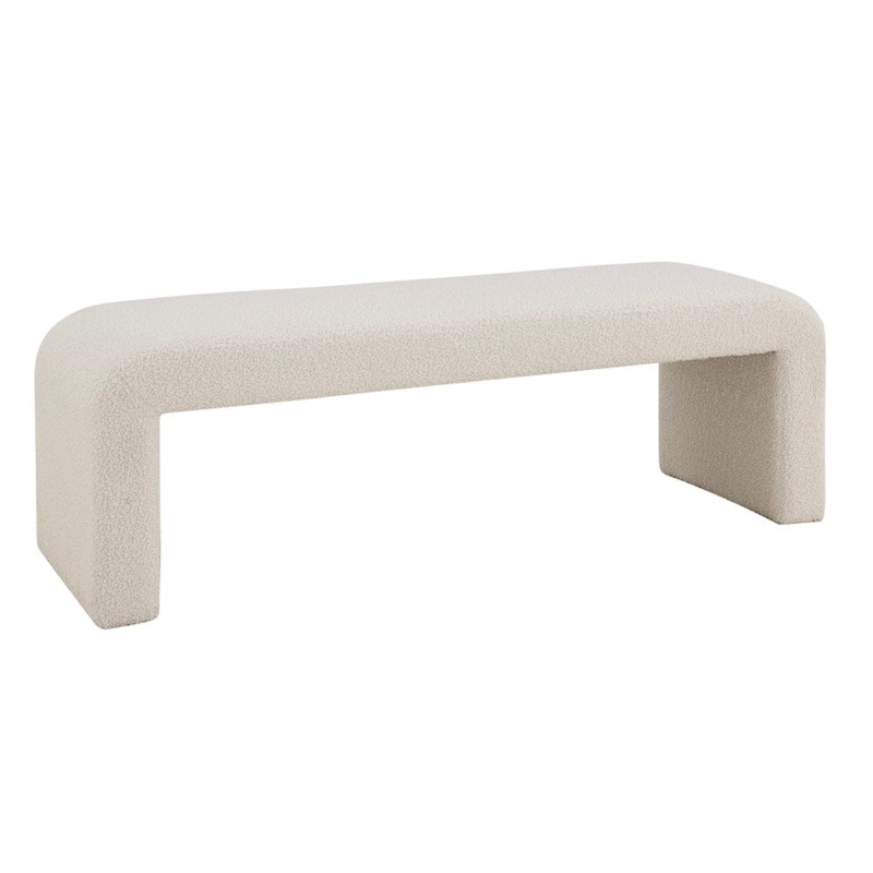 Bench Bridge Silhouette Boucle Rounded Corners Minimalist
