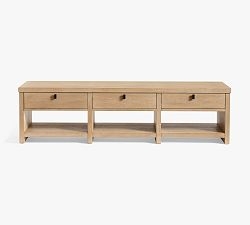 Bench Charcoal Black Finish Block Legs H Stretcher Base Minimalist