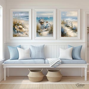 Bench Coastal Entryway Styling With Shiplap Backing And Storage Baskets