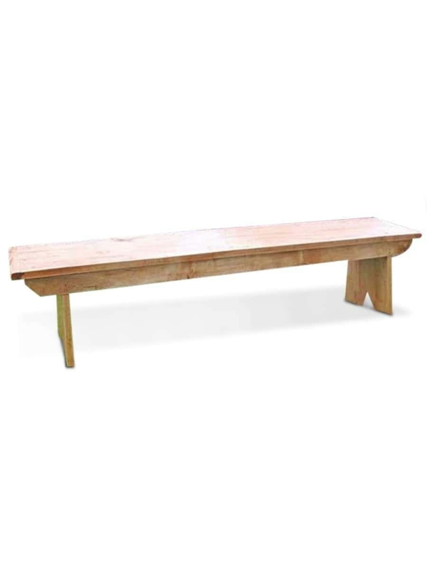 Bench Extra Long Profile Slab Legs, Farmhouse Harvest Table Bench