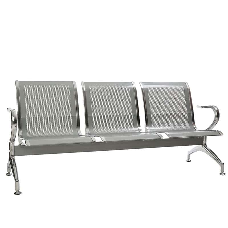 Bench Heavy Duty Steel Perforated Three-Seater Industrial