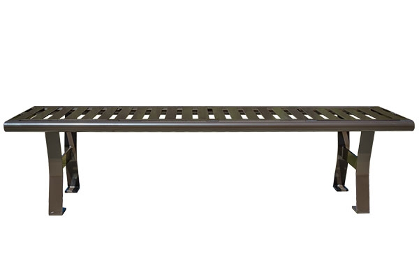 Bench Laser Cut Pattern Backless Silhouette Decorative Park Seating