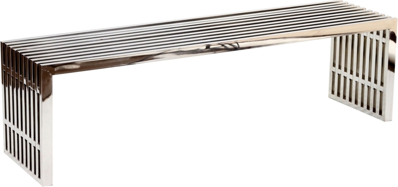 Bench Square Tubing Grid Design Entryway Seating Architectural