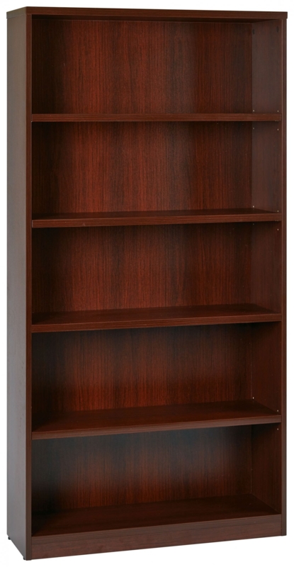 Bookcase 72 Inch Height, Tall Five Shelf Library Unit
