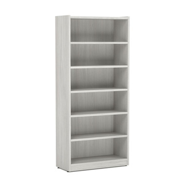 Bookcase Dark Wood Toned Laminate Professional Adjustable 6-Tier