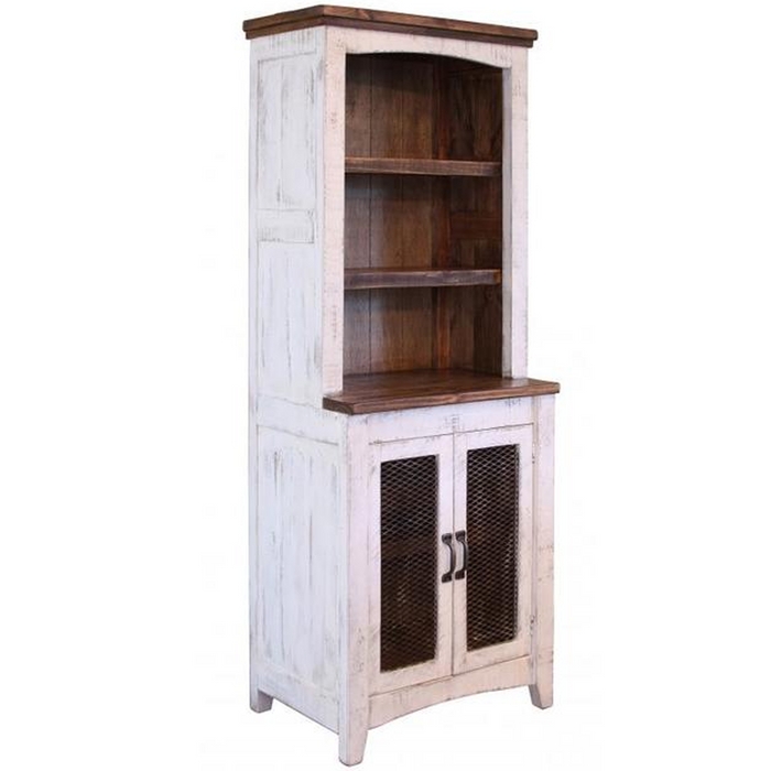 Bookcase Four Doors with Mesh Panels and Tall Silhouette