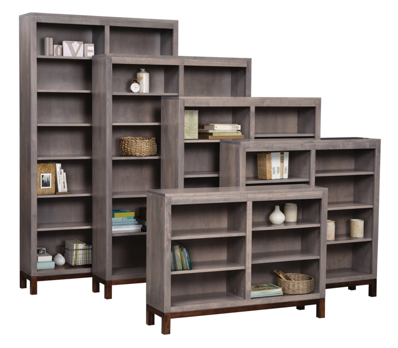 Bookcase Mid Century Modern Wood Tapered Legs Tiered Grouping Ideas