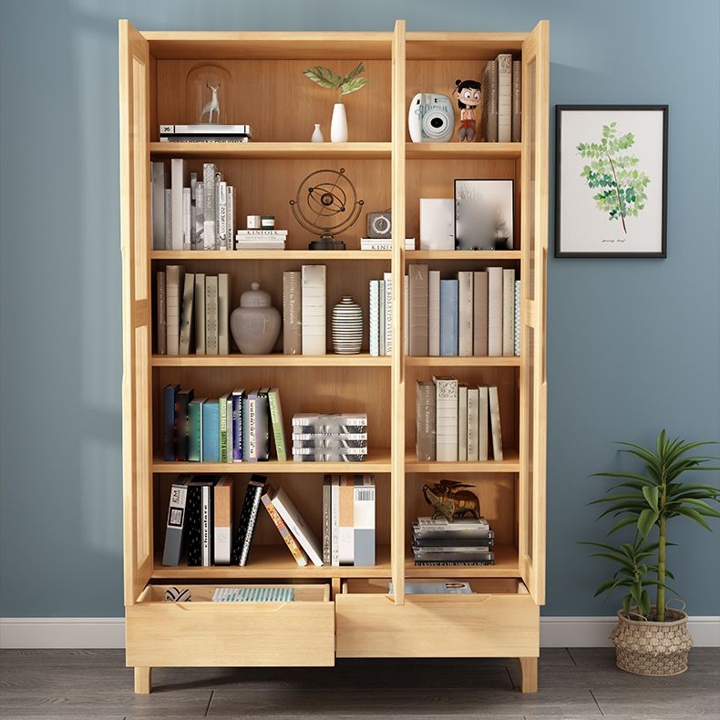 Bookcase Recessed Pull Narrow Profile Lower Cabinet Door