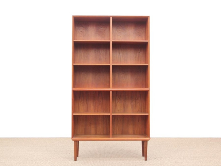 Bookcase Scandinavian Modular Sliding Door Cabinet Tapered Wood