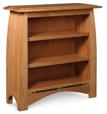 Bookcase Slat Sides Medium Brown Satin Finish Mission Style Craftsman