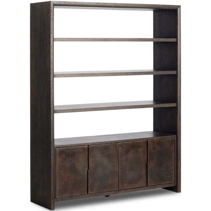 Bookcase Staggered Shelves Architectural Dividers Tall
