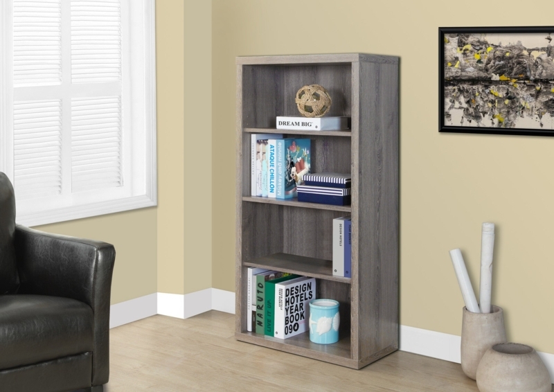 Bookcase, Thick Frame, Adjustable Shelves, Transitional.