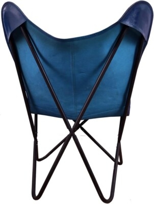 Butterfly Chair Minimalist Tan Leather-like Corner Seating
