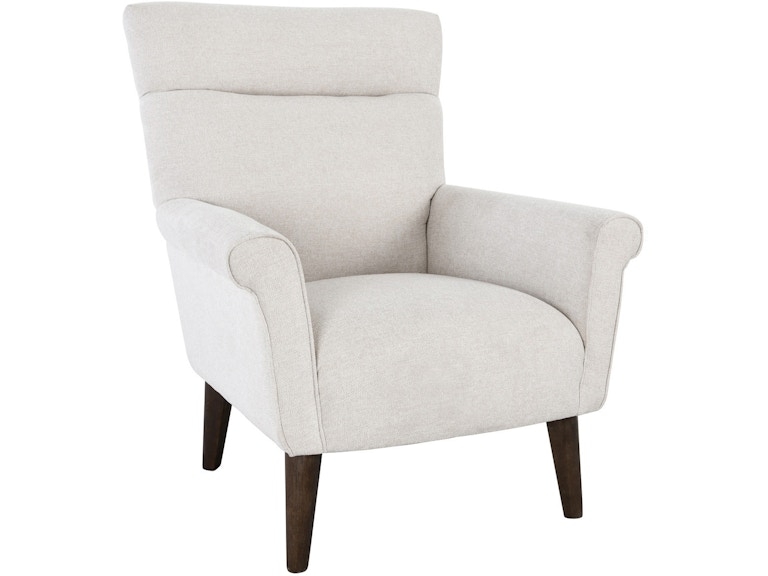 Button Tufted Accent Chair with Piped Seam Detailing