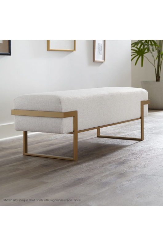 Buy Wesley Allen's Athena 55.5" Modern Padded Bench  Ships Free