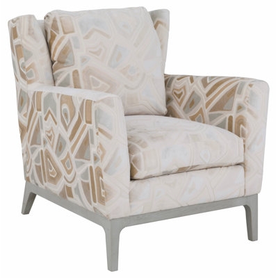 Charcoal Wingback Chair with Ottoman and Tapered Square Legs