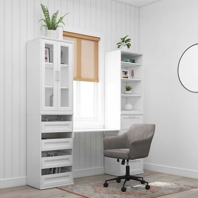 Chrome Bookcases at