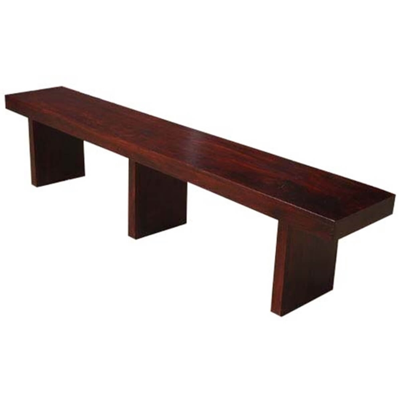 Contemporary Bench with Seven Foot Length and Slab Seat