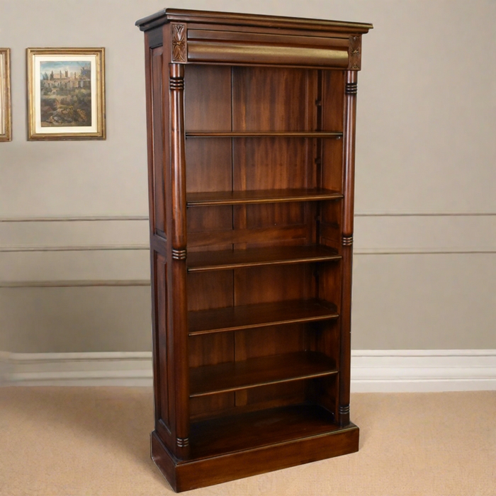 Craftsman Style Bookcase featuring Unique Vertical Cubby Dividers