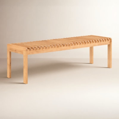 Craftsman Style Dining Table Bench with H-Stretcher Base