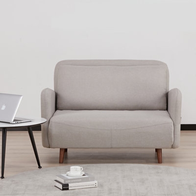 Cream Swivel Accent Chair Channel Tufting Barrel Back Modern