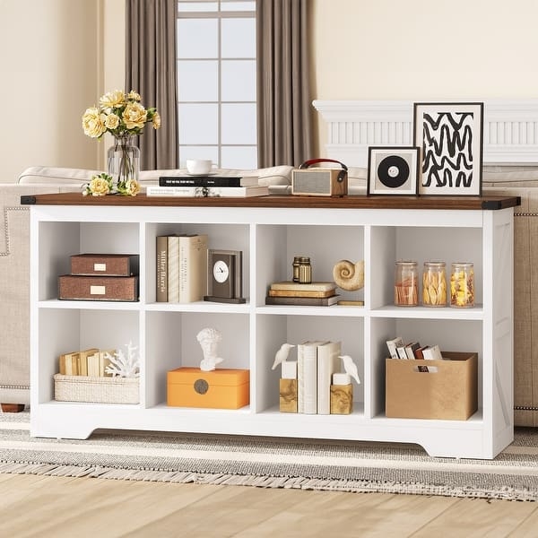 Cube Storage Dark Espresso Thick Outer Frame Horizontal Shelf
