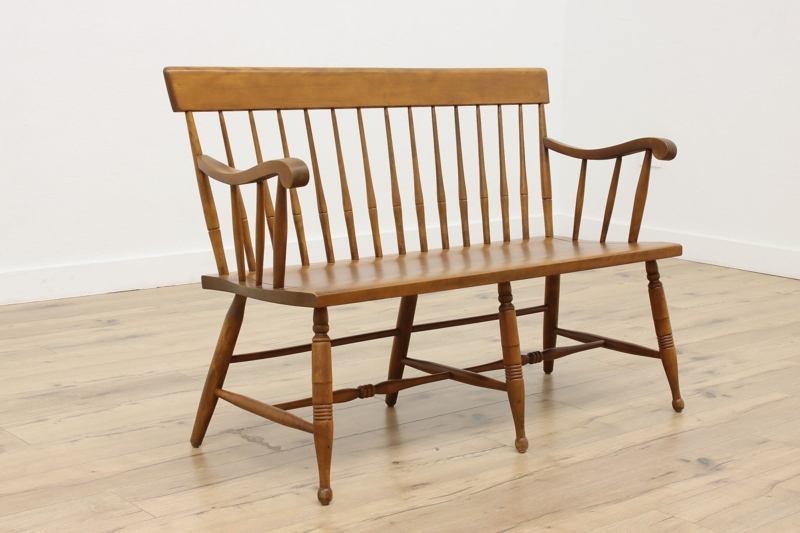 Deacon Bench Spindle Back Turned Legs Deacon Bench Silhouette