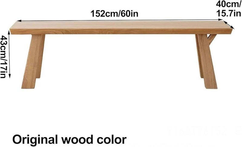 Dining Bench in Extra Long Silhouette for Minimalist Spaces