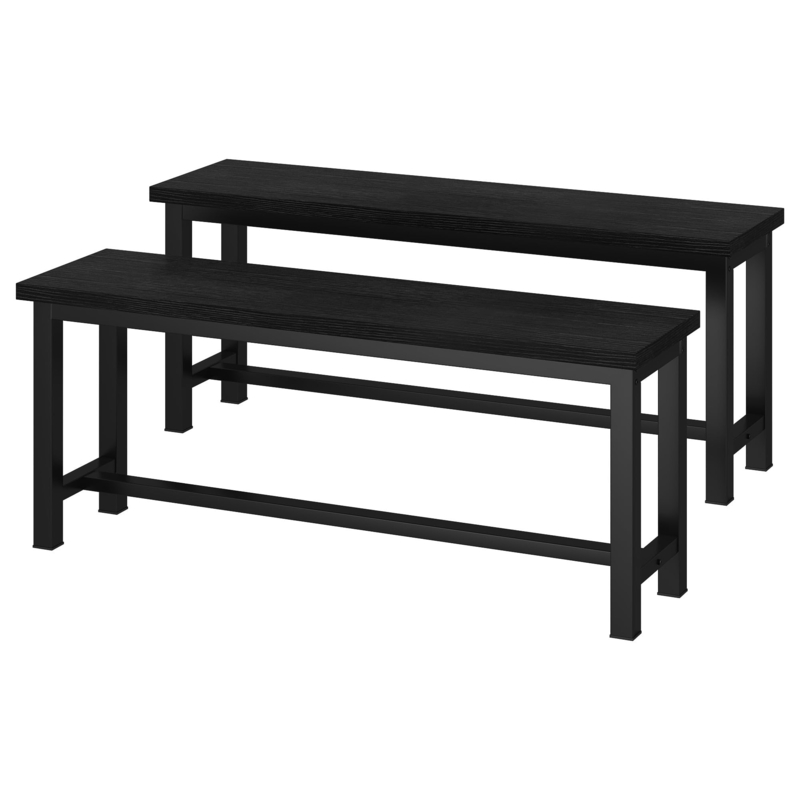 - DKLGG Dining Benches, 39 Inch Kitchen Bench, Pair of 2 for  Living Room, Bedroom, Industrial Entryway Bench Dining Room Benches with  Metal Legs, Durable and Stable - Tables
