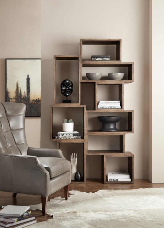 Etagere Tall Silhouette with Black Metal Frame