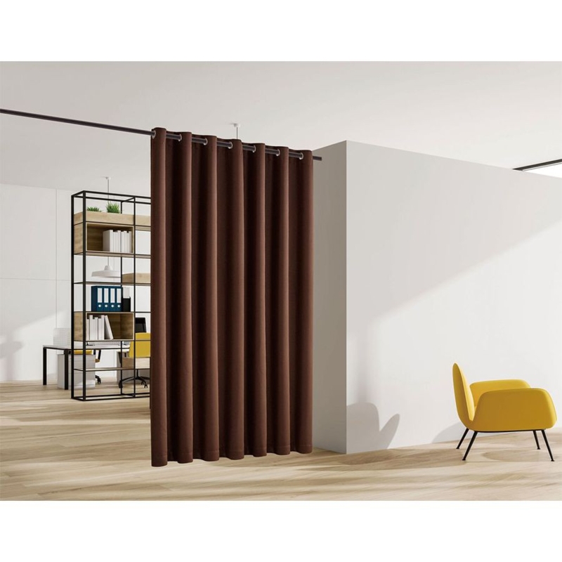 Extra Wide Room Divider Curtain Panel with Grommet Top, Blackout Drape
