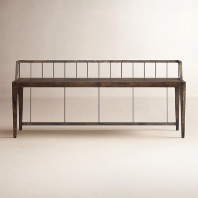 Farmhouse Bench Slab Seat Block Legs Rustic Natural Wood