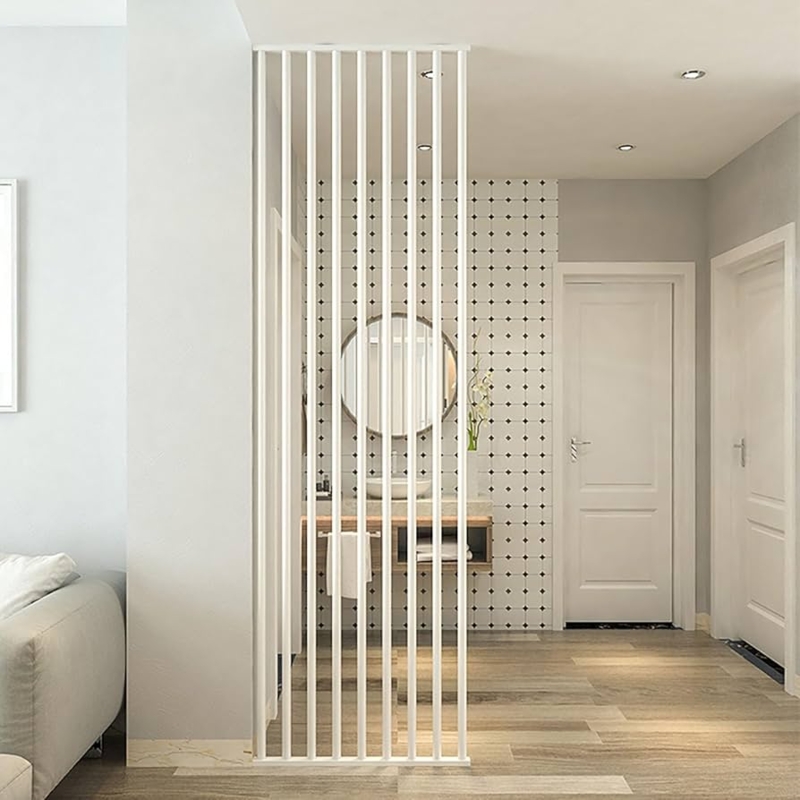- Floor To Ceiling Room Dividers, Modern Slat Wall Divider,  Aluminum Room Partition For Apartments, Offices, Restaurants, No Drilling,  Custom Colors & Sizes, 6-Piece Privacy Divider Set(White-B,200cm/78