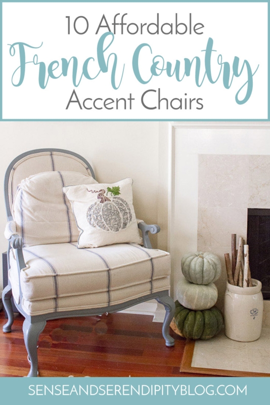 French Country Accent Chair Selection with Various Styles
