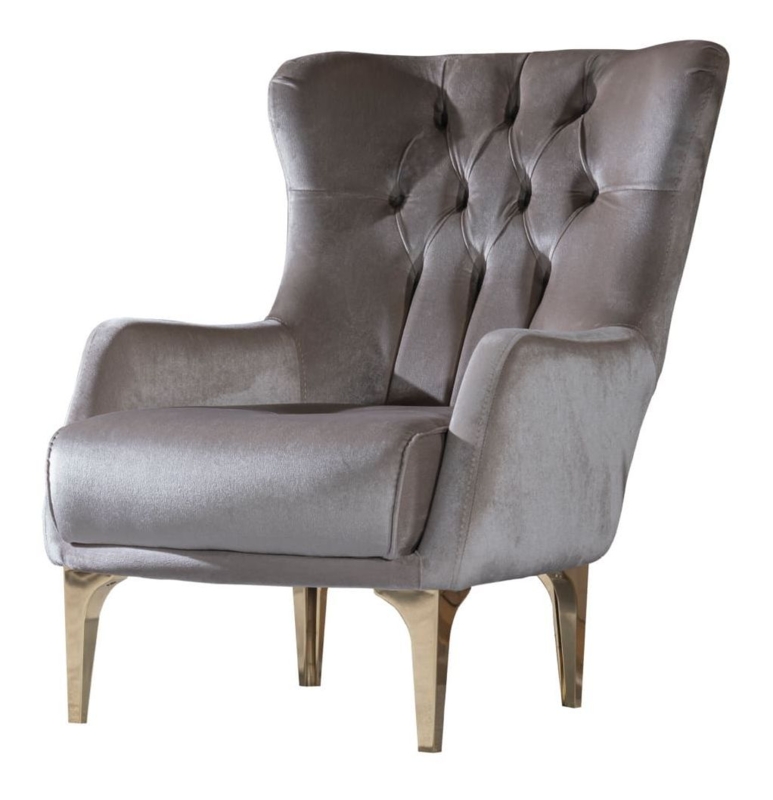 Galaxy Home Lust Polyester Accent Chair, Taupe