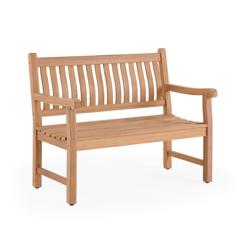 Garden Bench High Back Slatted Design Traditional Park Seating