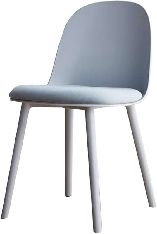 - GIZNXBA Plastic Modern Dining Chair, Mid Century Kitchen Chairs,  Accent Chairs for Office, Side Chairs for Dining Room with Upholstered Seat  Cushions, for Living Room, Bedroom (Color : A) -