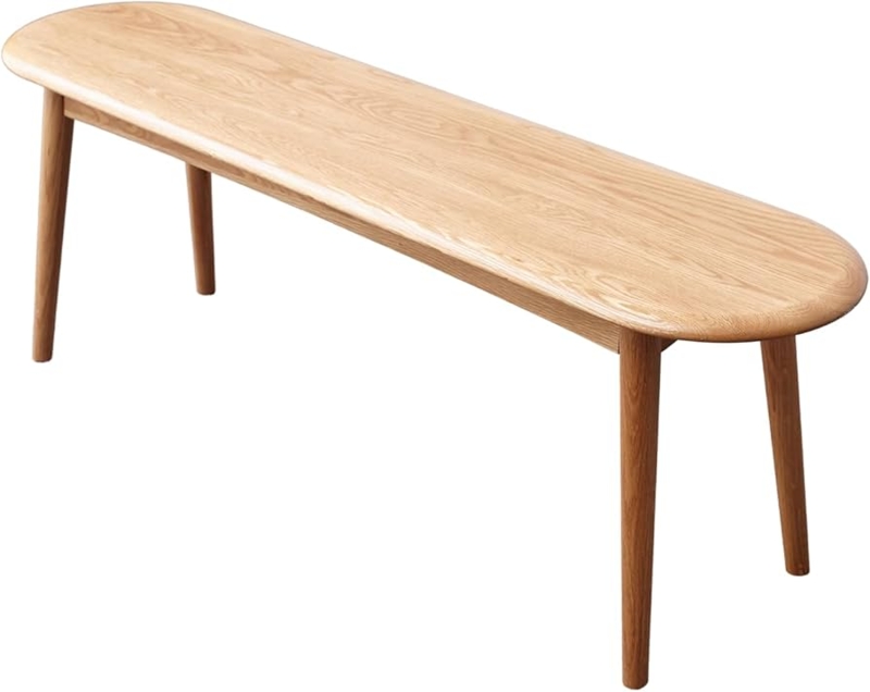 - Grewood 100% Solid Oak Wood Dining Bench, Wood Bench Indoor  for Entryway, Bedroom, Living, Kitchen Room(Original Wood Color, 47.24) -  Table Benches